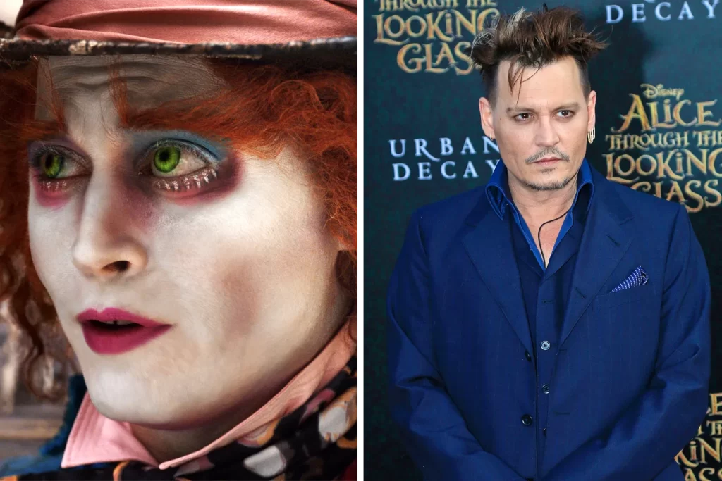 actors transformed by movie makeup johnny depp